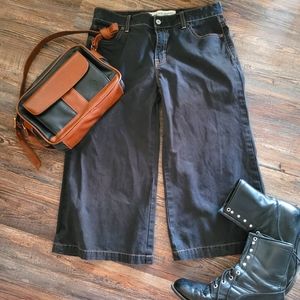 Low rise cropped vintage Gap black jeans